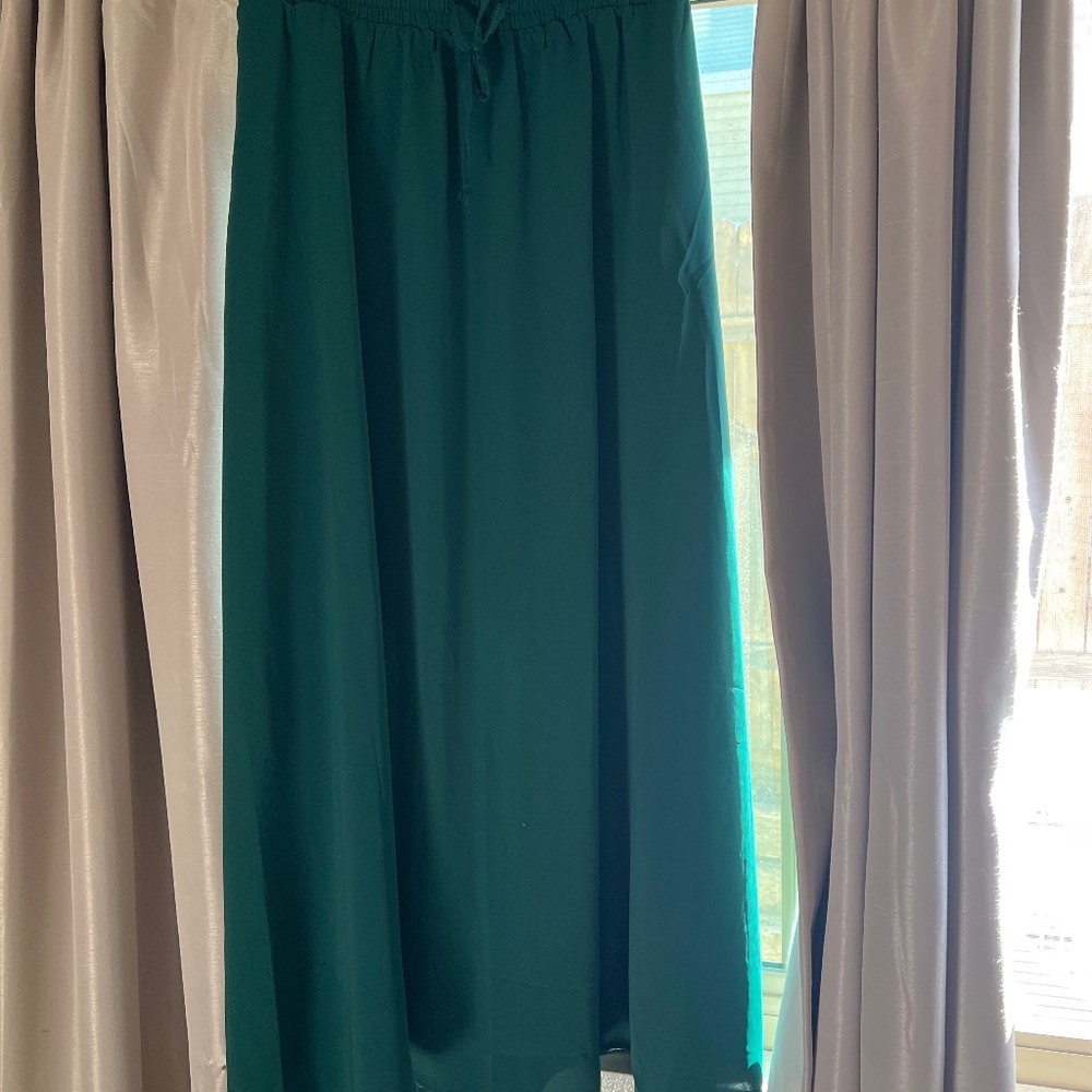 Green skirt